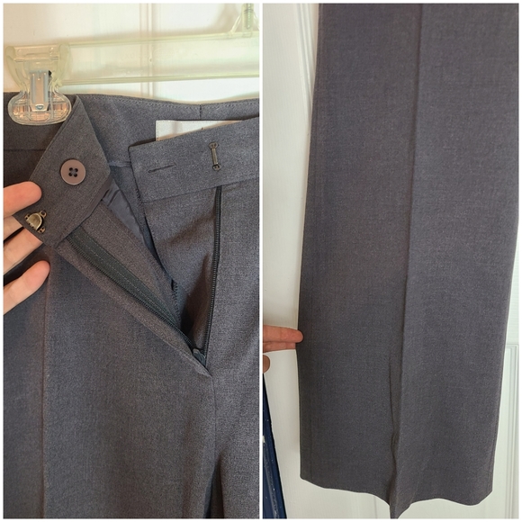 CASLON gray business suit work smart professional 2 pockets dress pants size 14 - Picture 2 of 4